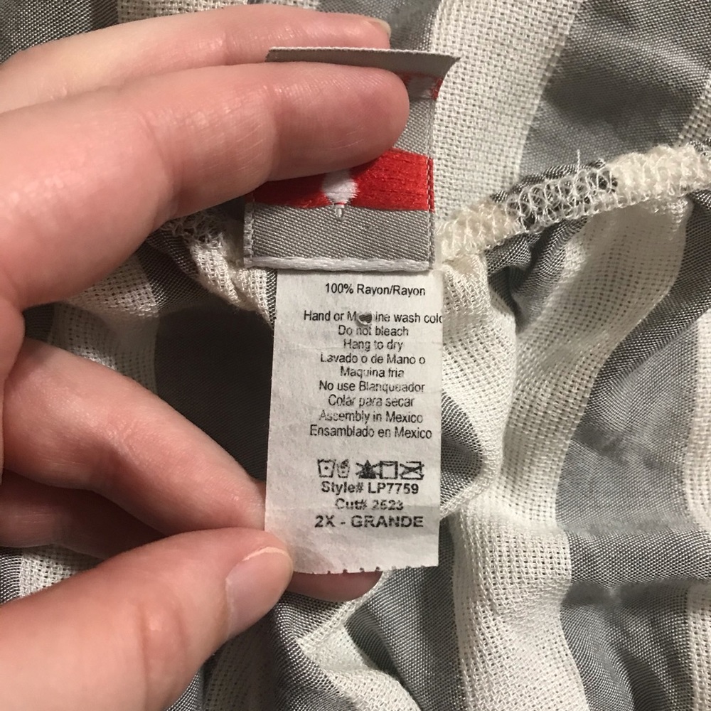 Lilian Plus Size Striped Halter Jumper 2x - Picture 6 of 8